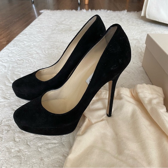 Jimmy Choo Cosmic 120 Suede Pumps - Picture 2 of 8